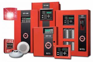 Red fire alarm system